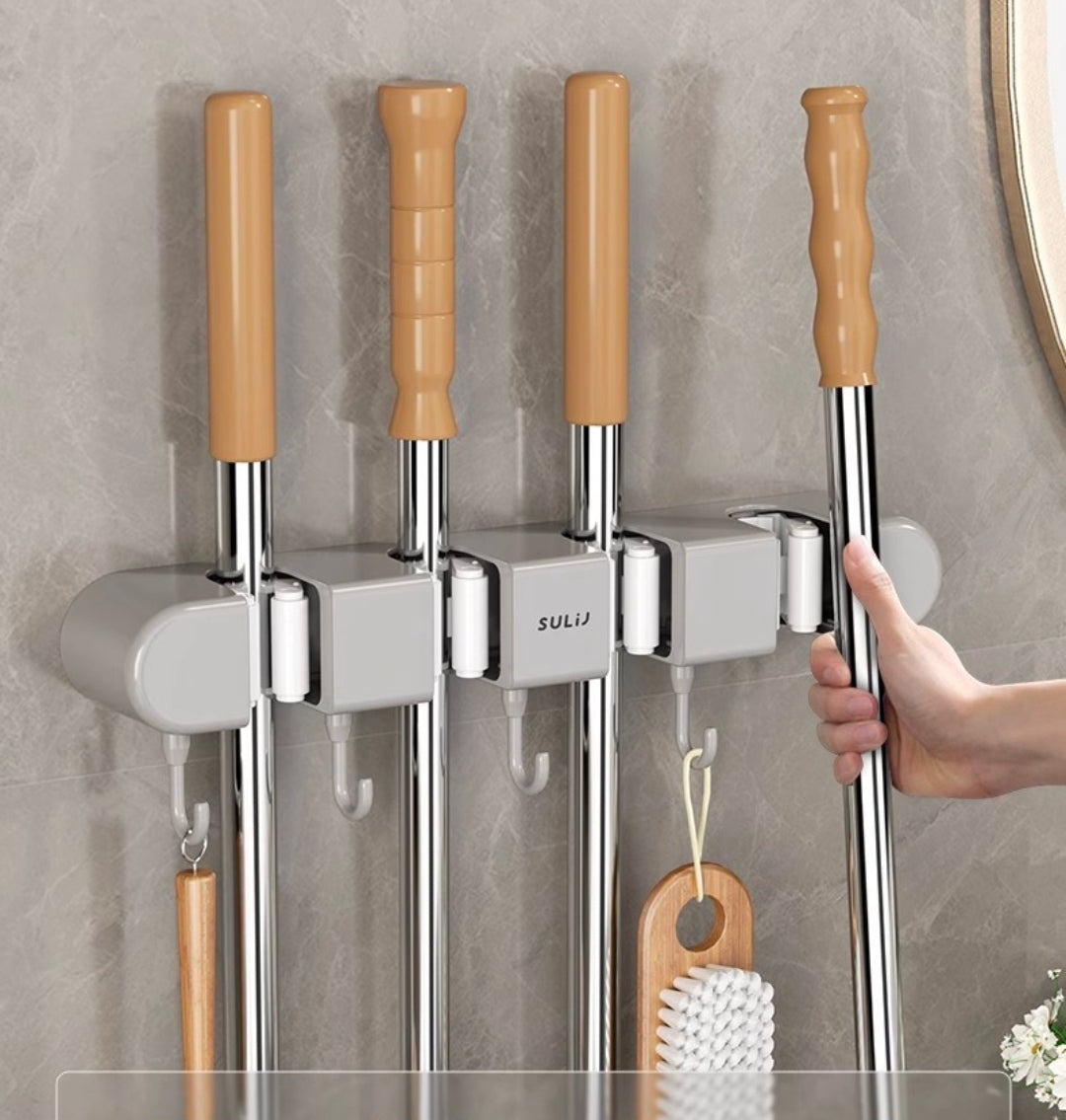 Non Slip Wall Mounted Mop Holder