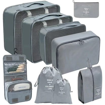 9pc Luggage Travel Organizers For Suitcase