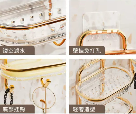 Luxury Double-Layer Wall Mounted Soap Holder
