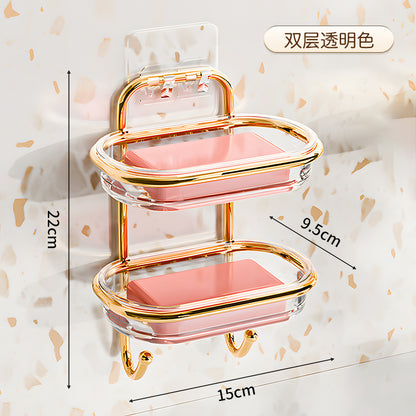 Luxury Double-Layer Wall Mounted Soap Holder