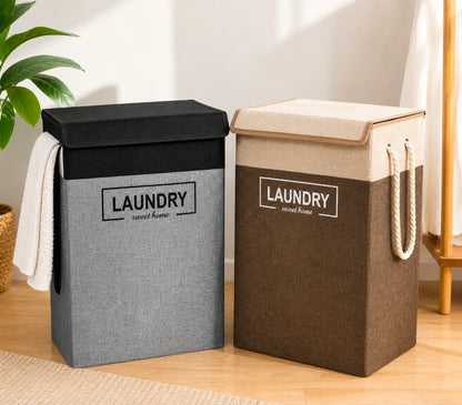Foldable Laundry Basket With Lid