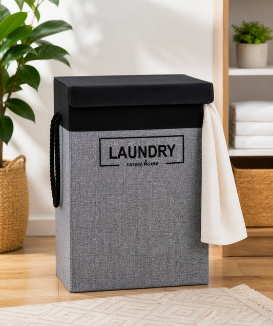 Foldable Laundry Basket With Lid
