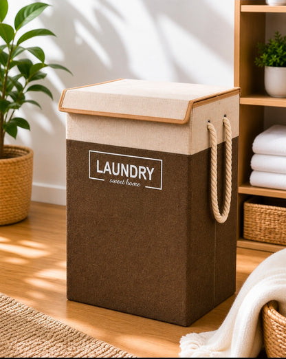 Foldable Laundry Basket With Lid