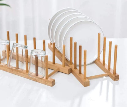 Bamboo Plate/Pot Lids Holder