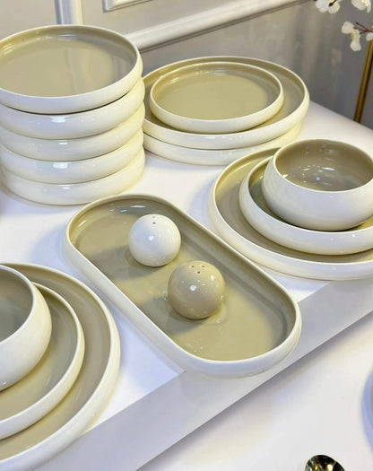 Elegant European Double Glaze Porcelain Dinner set 