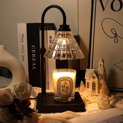 Electric Candle Warmer With Bamboo Base