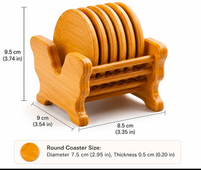 Bamboo Coaster Set