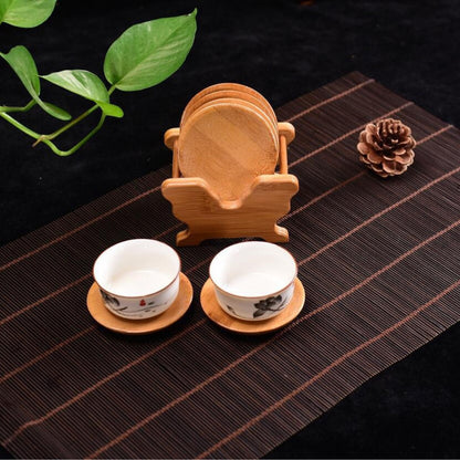 Bamboo Coaster Set