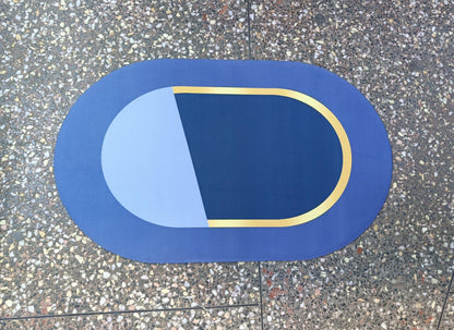 Super Absorbent oval rubber Mat