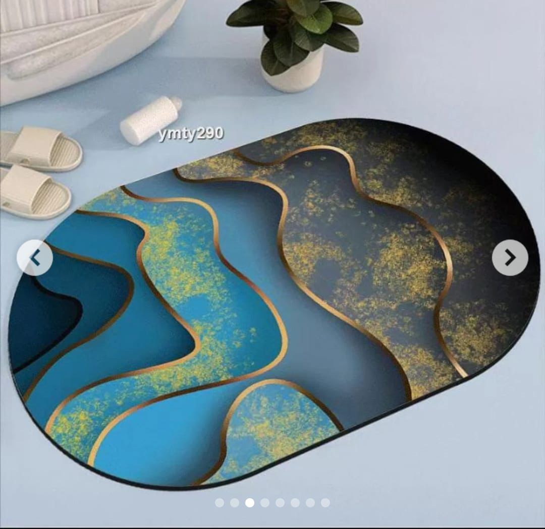 Super Absorbent oval rubber Mat