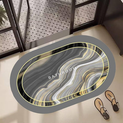 Super Absorbent oval rubber Mat