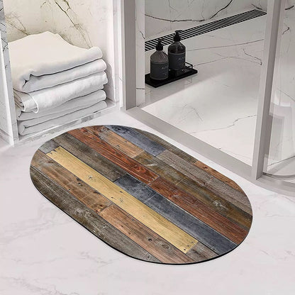 Super Absorbent oval rubber Mat