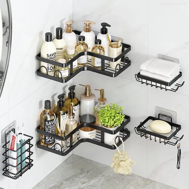 5pcs Corner Shower caddy shelf