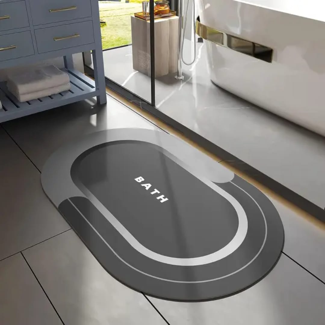 Absorbent Bathroom Mat (Oval)
