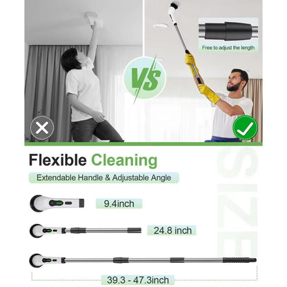 Rechargeable 9-in-1 Spin Scrubber Brush