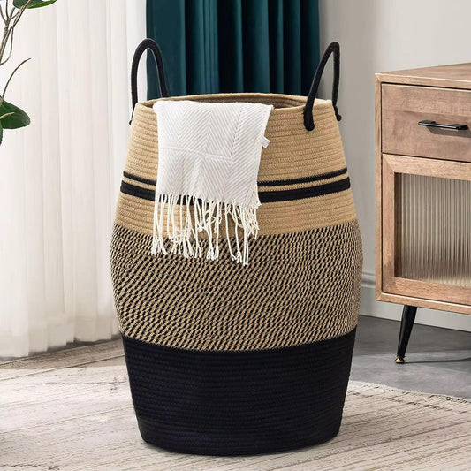 Cotton Rope Basket With Extended Handles