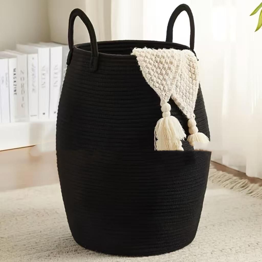 Cotton Rope Basket With Extended Handles
