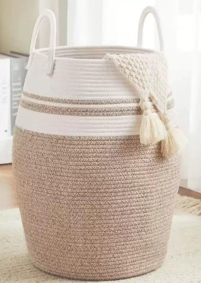 Cotton Rope Basket With Extended Handles
