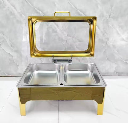 Luxury Hydraulic Chafing Dish Rectangle Shape – 9L