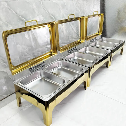 Luxury Hydraulic Chafing Dish Rectangle Shape – 9L