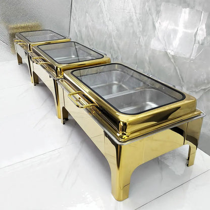 Luxury Hydraulic Chafing Dish Rectangle Shape – 9L