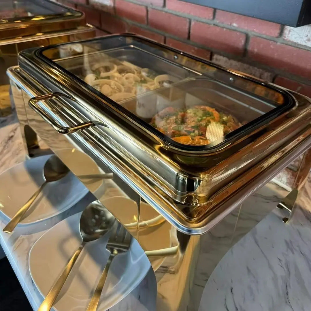 Luxury Hydraulic Chafing Dish Rectangle Shape – 9L