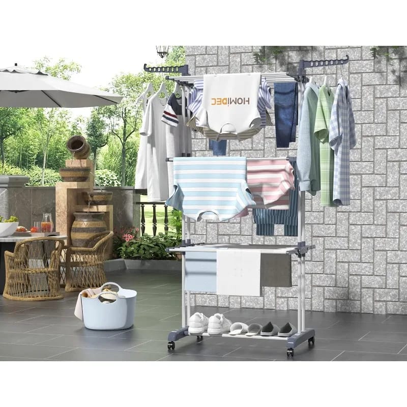 3 Layer Portable / Movable Cloth Drying Rack