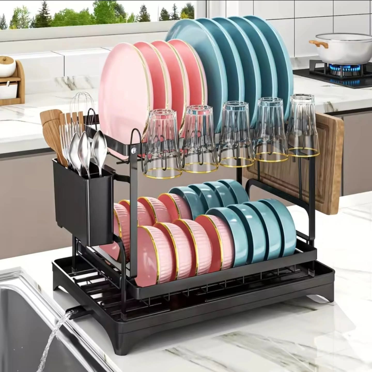 2 Tier Dish Rack