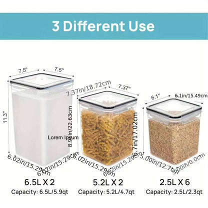 10pcs Food /Cereal Storage Containers