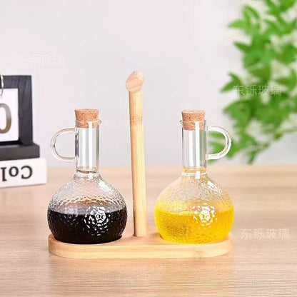 Glass Oil Pot Set