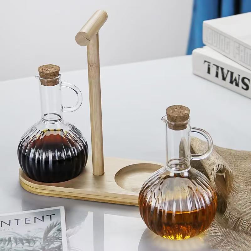 Glass Oil Pot Set