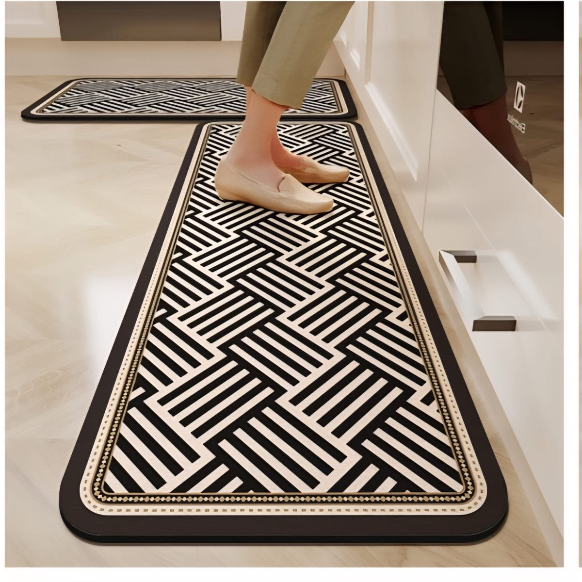 Rubber bottom Antislip Kitchen Mats.