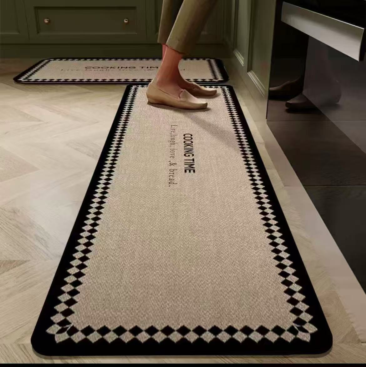 Rubber Bottom Anti-Slip Kitchen Mats