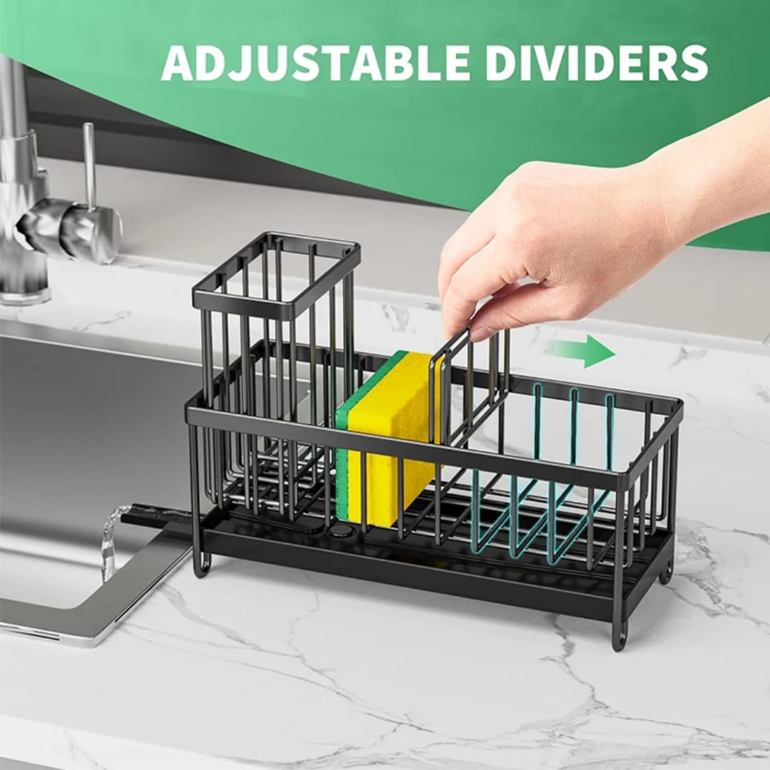 Metallic sink caddy