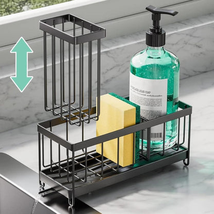 Metallic sink caddy