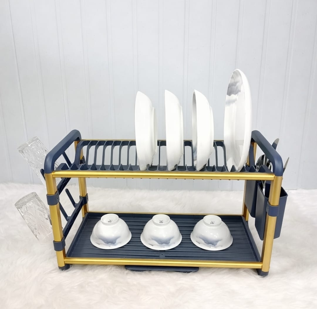 2Tier Aluminium Dish Drainer