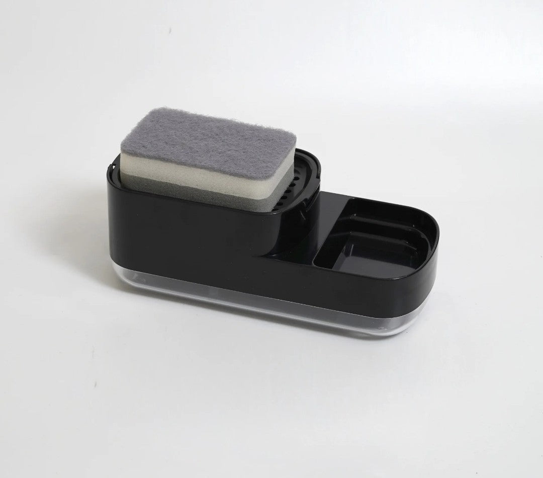 2 in 1 soap pump and sponge holder