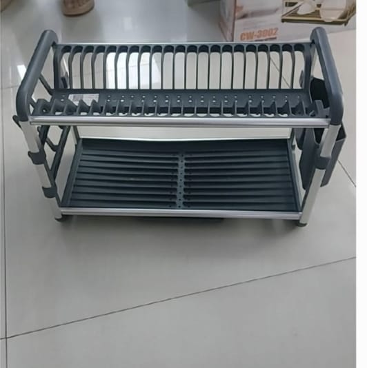 2Tier Aluminium Dish Drainer
