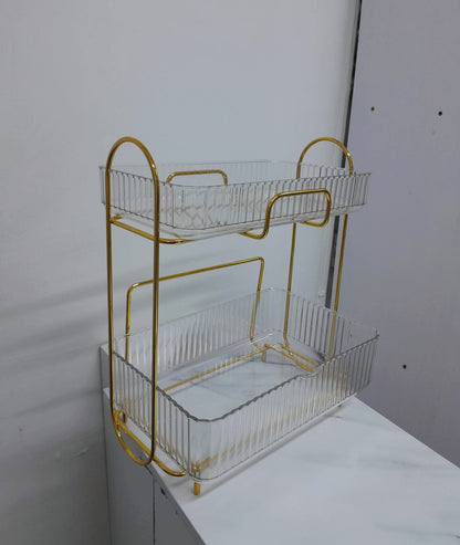 Acrylic Double layer perfume organizer