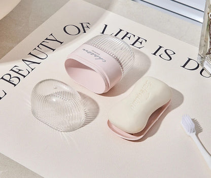 Portable toothbrush and soap holder