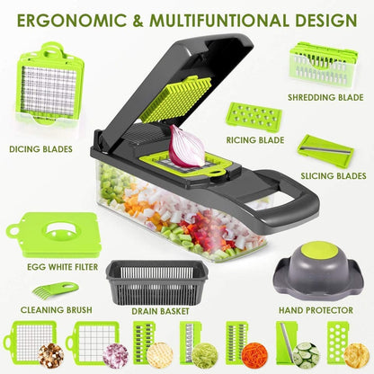 16pc veggie cutter slicer dicer chopper