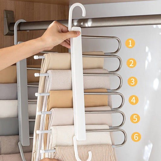 Heavy duty 6 Layer Folding Pants hanger