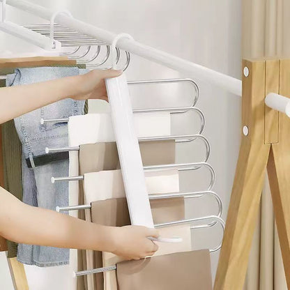 Heavy duty 6 Layer Folding Pants hanger