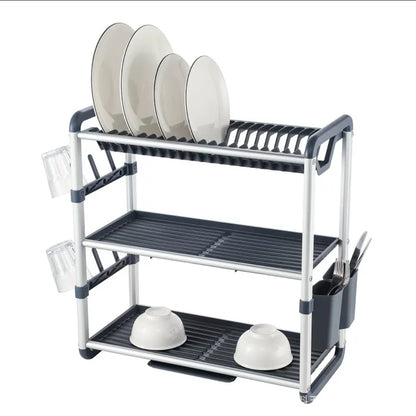 3Tier Aluminium Dish Drainer