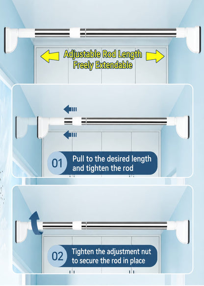 Multipurpose extendable telescopic rod .