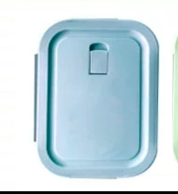 High borosilicate glass partitioned lunchbox.