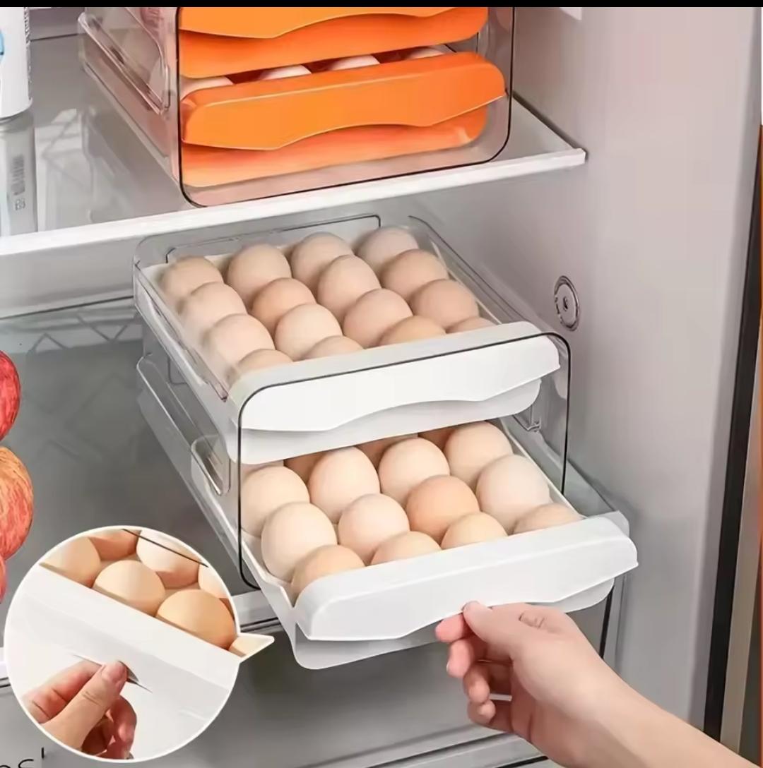 Double layer egg holder