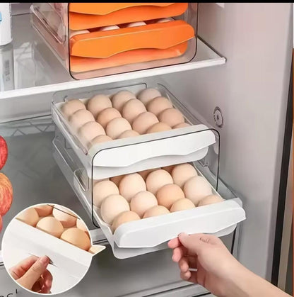 Double layer egg holder