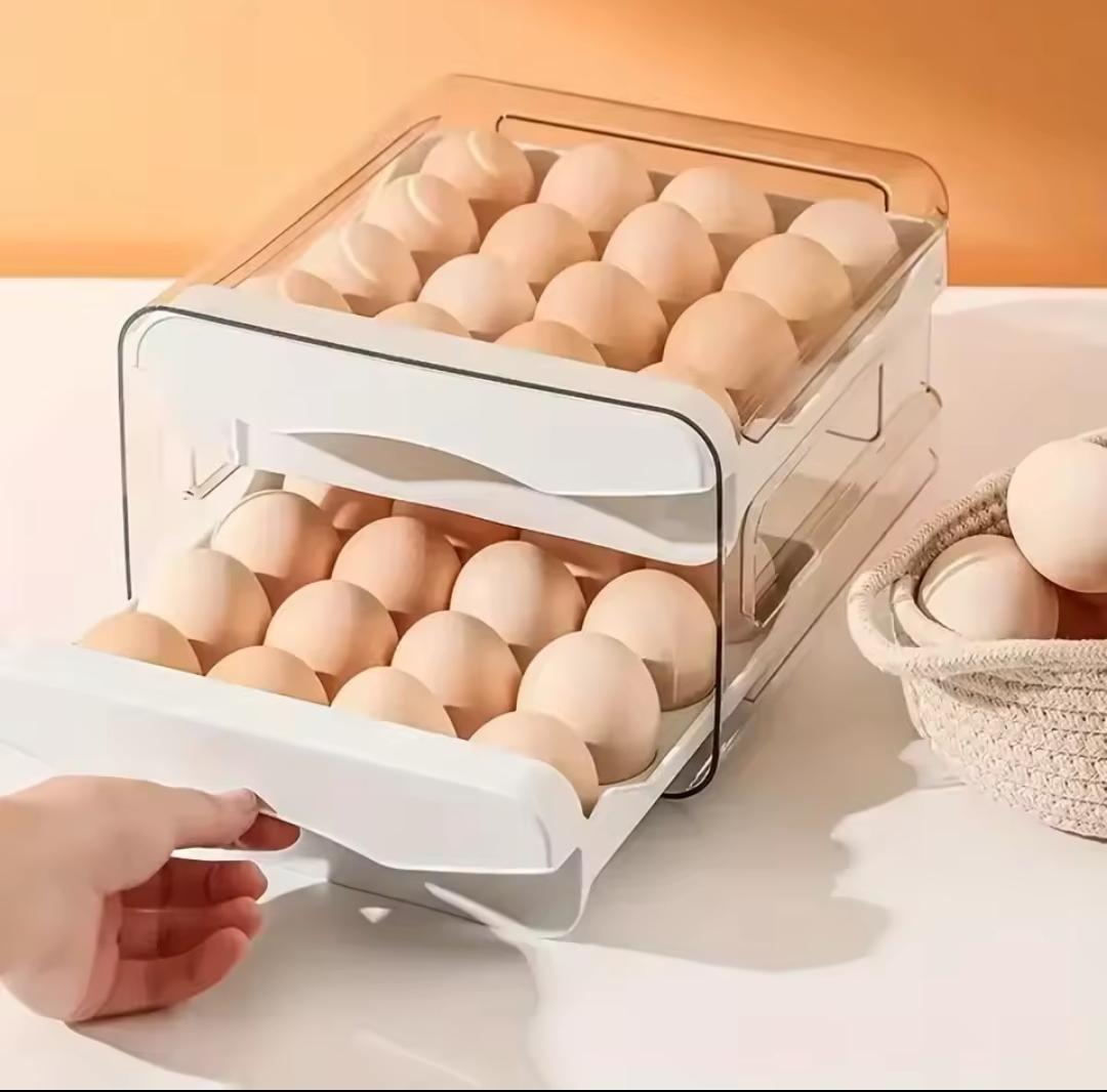 Double layer egg holder