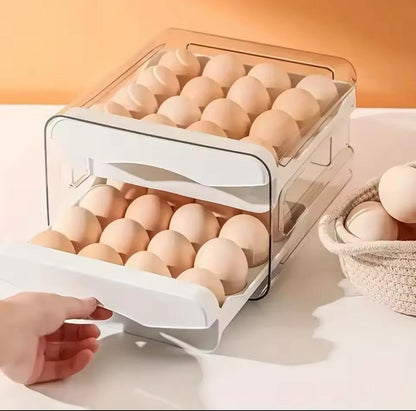 Double layer egg holder